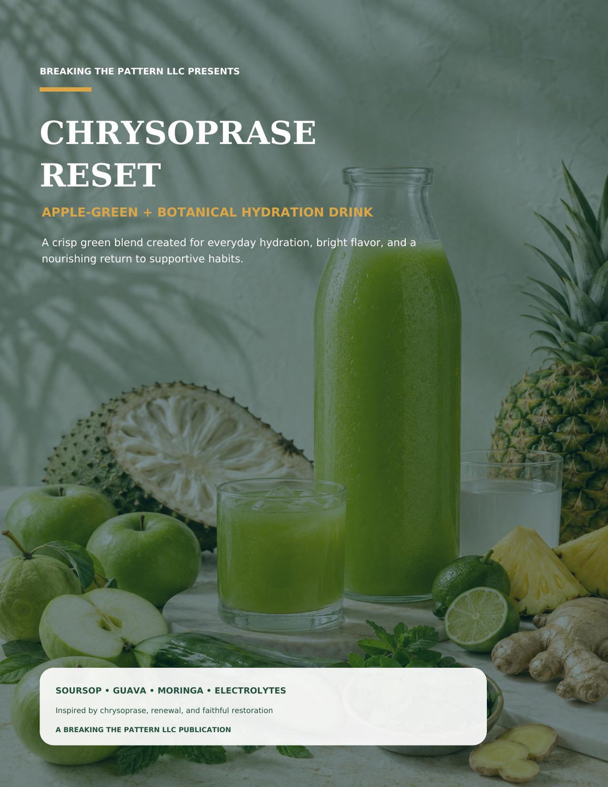 The Chrysoprase Reset juice recipe ebook cover