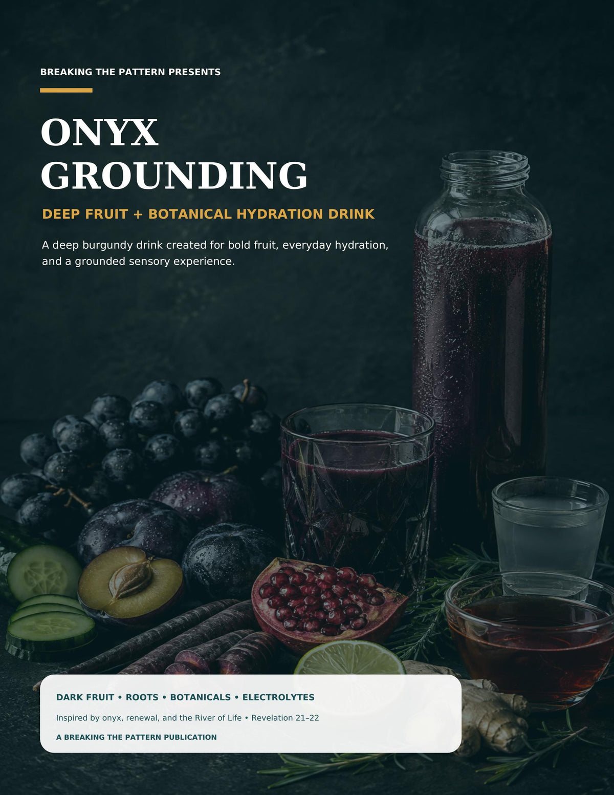 The Onyx Grounding juice recipe ebook cover