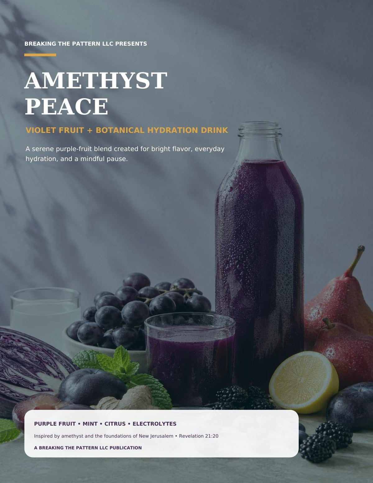 The Amethyst Peace juice recipe ebook cover