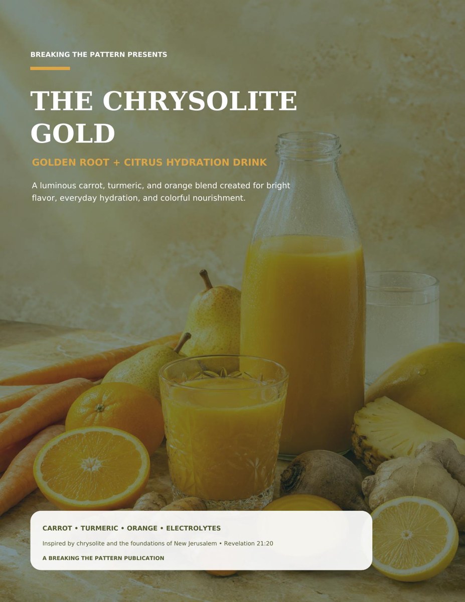 The Chrysolite Gold juice recipe ebook cover
